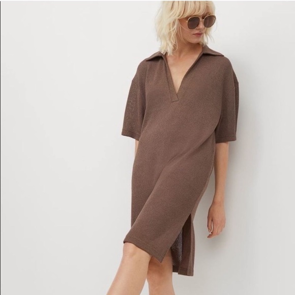 H&M Dresses & Skirts - H&M Oversized Knit Shirtdress Collared